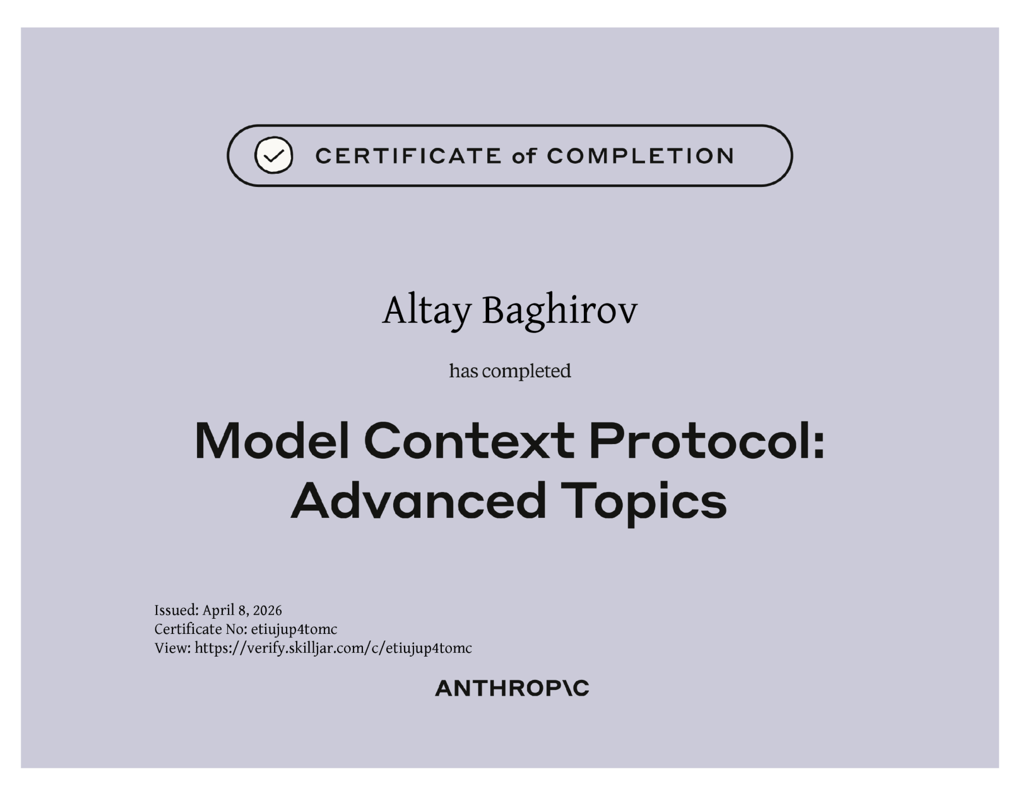 Model Context Protocol: Advanced Topics