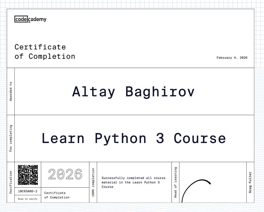 Learn Python 3 Course