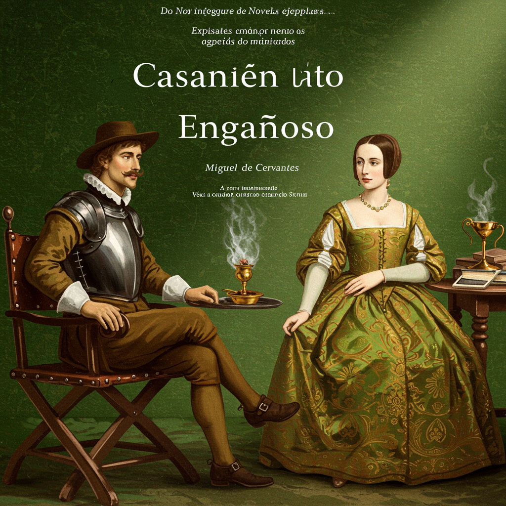 Uma capa com tons esmaecidos de verde e amarelo pálido, representando a palidez da doença. Um camafeu oval, com a silhueta sutil de um soldado em um canto e, no oposto, uma figura feminina envolta em véus translúcidos. O fundo é texturizado para lembrar um antigo pergaminho enrugado, evocando a sensação de um segredo revelado e um conto do passado.