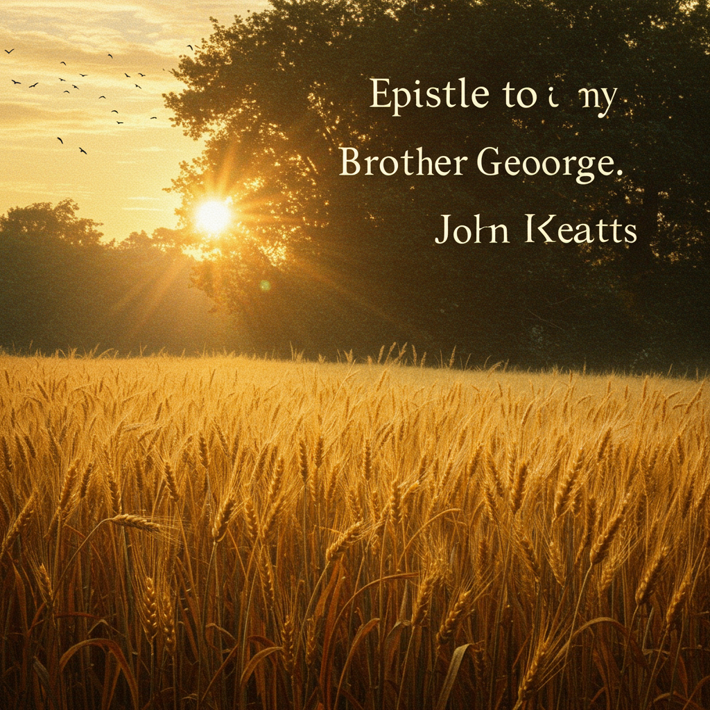 Uma capa com tons outonais de amarelo, laranja e marrom representando um campo de trigo maduro sob um céu azul pálido. Ao centro, uma pena de pena repousa sobre uma folha de papel envelhecido, parcialmente coberta por videiras delicadas. A luz suave sugere contemplação e introspecção.