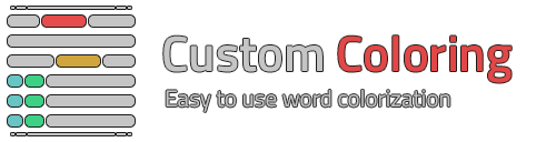 Custom Coloring Logo