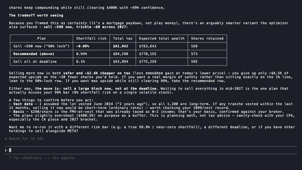 Demo: Claude Code installing and using the OptionsAhoy MCP