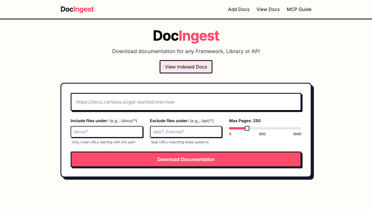 DocIngest indexing flow