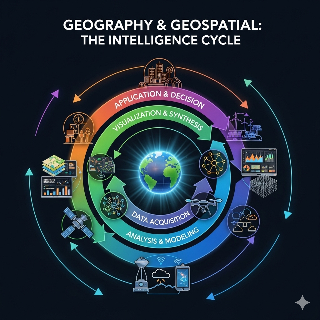 Diagram of the Geospatial Intelligence Cycle