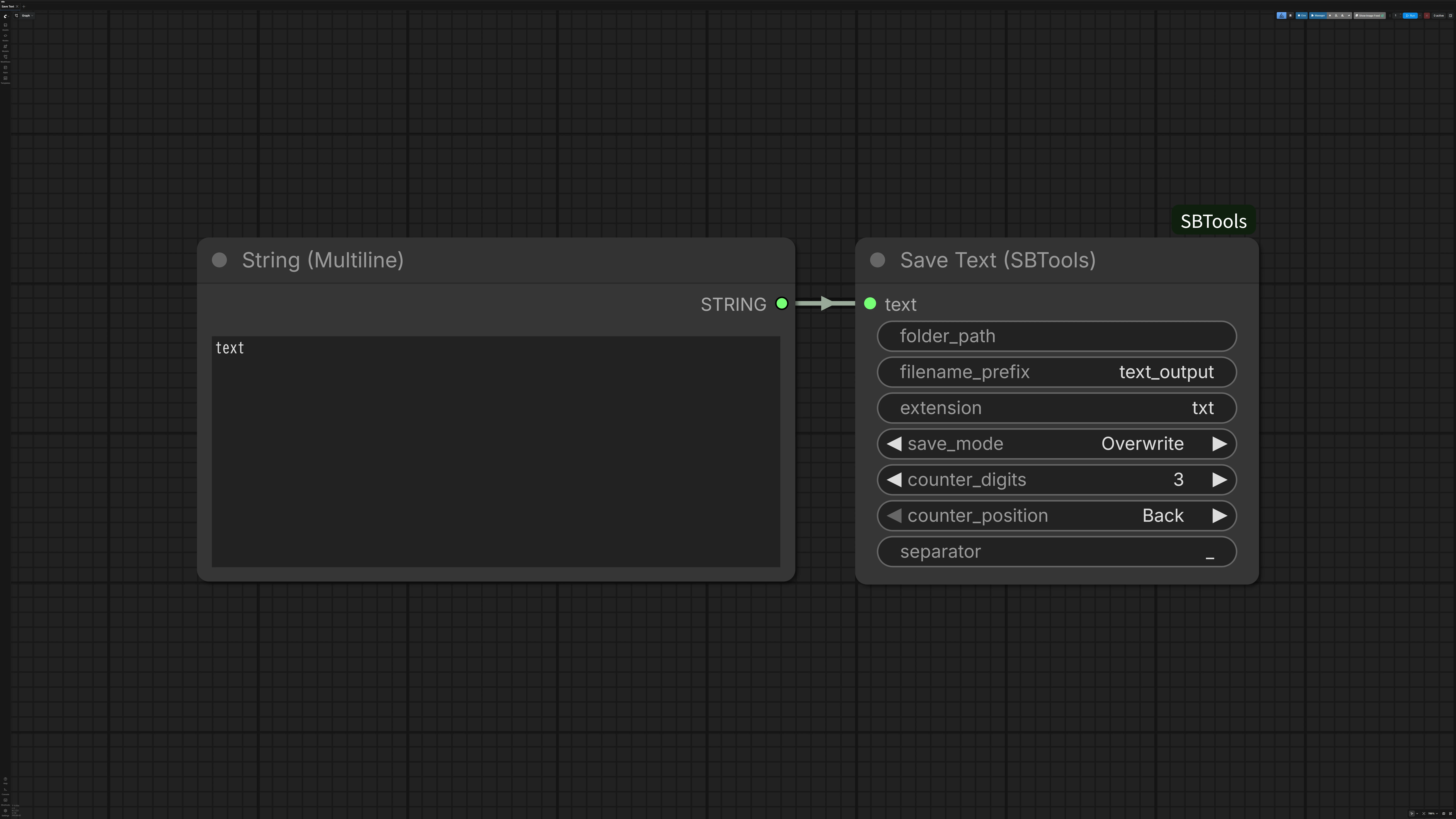 Save Text Example