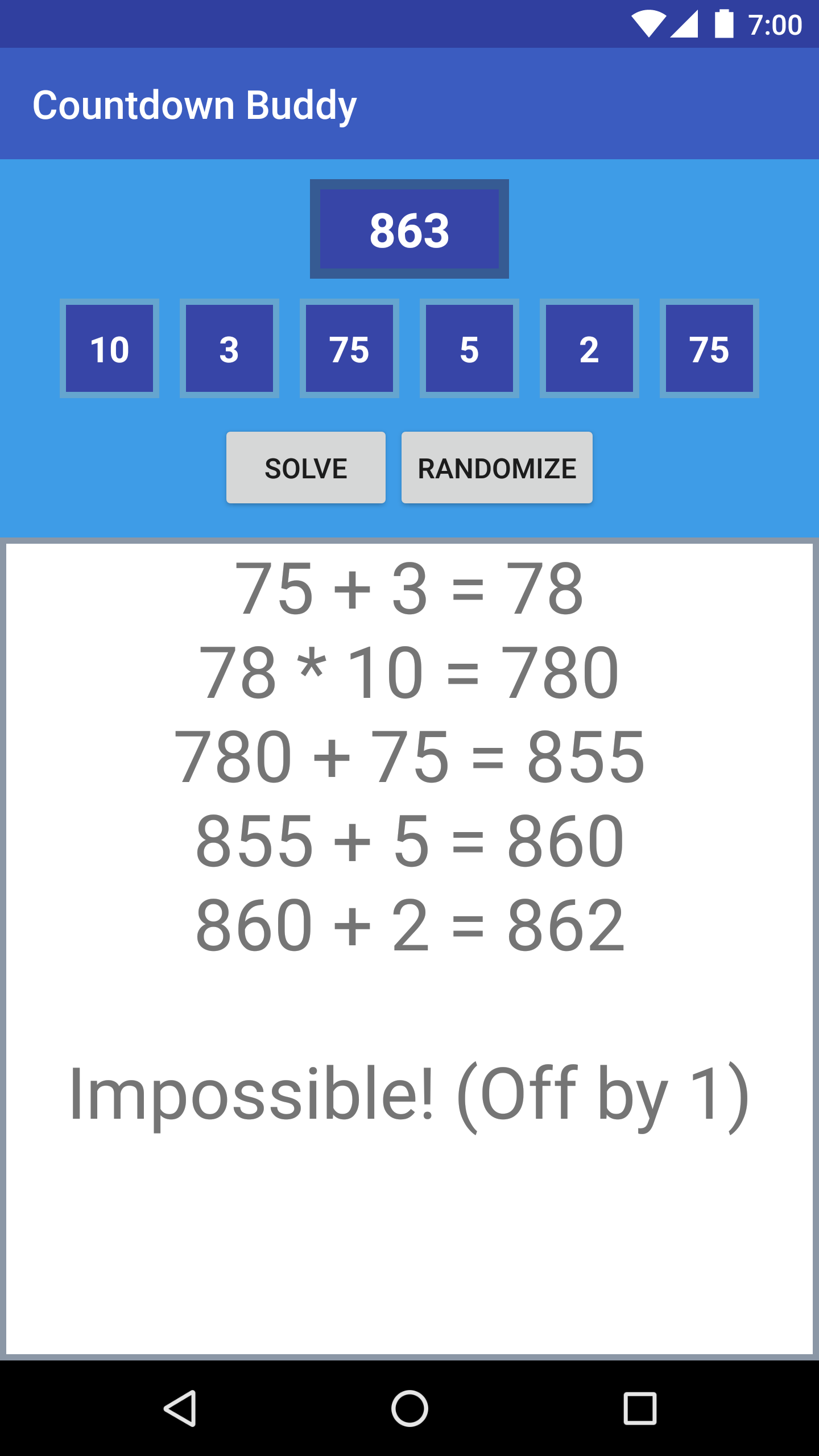 GitHub - AmbiguousNinja/CountdownBuddy: Companion app for the gameshow ...
