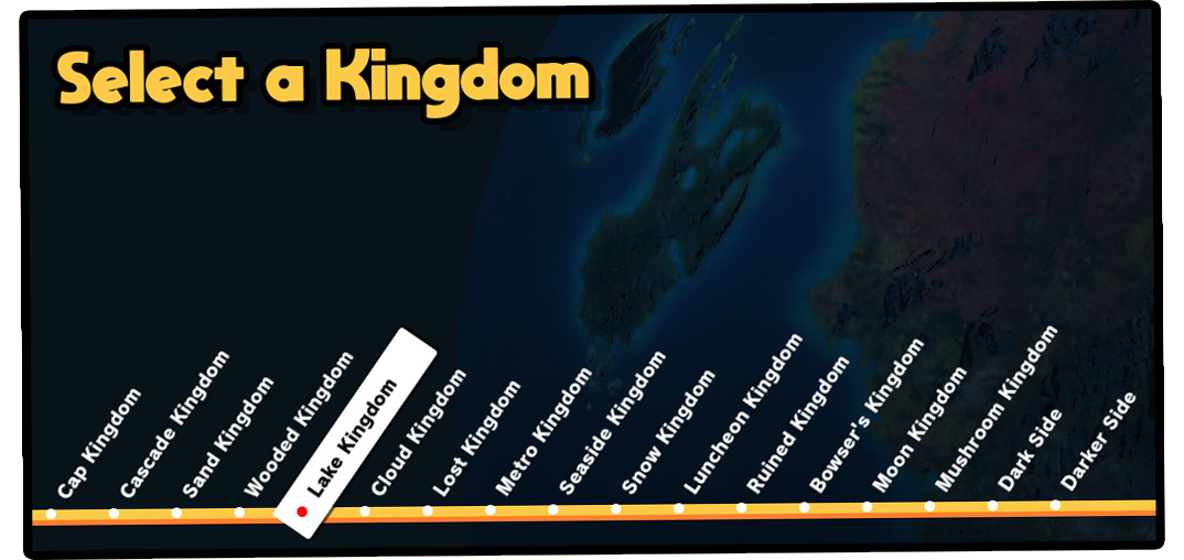 Preview showing the kingdom selection menu