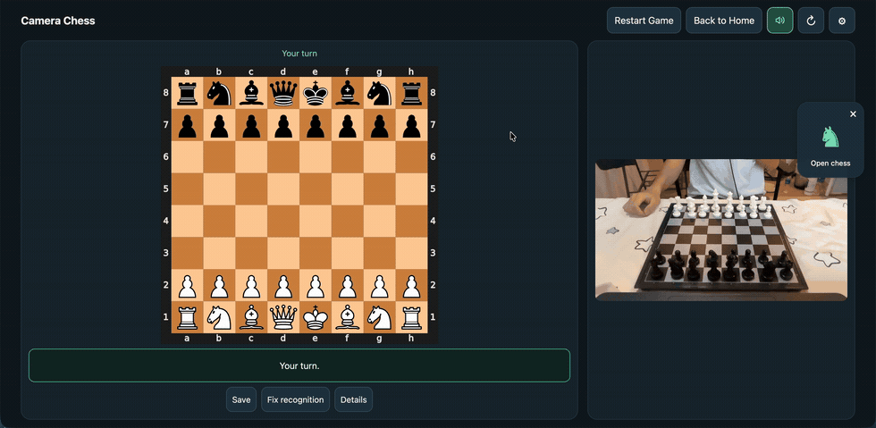 Earlier gameplay demo showing a standard opening with the earlier UI