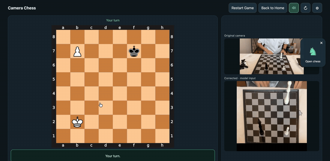 Move the pawn, select Queen and confirm promotion with Keep pawn