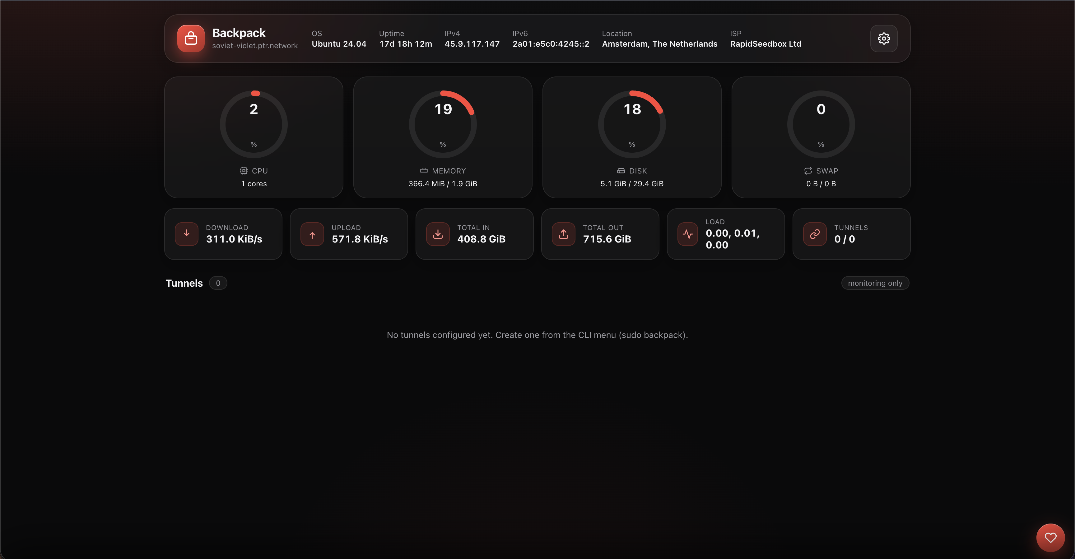 Web panel