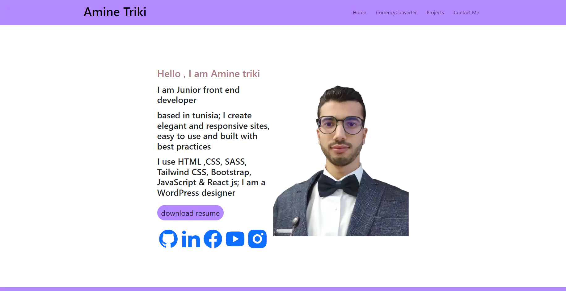 Currency Converter Website مشروع