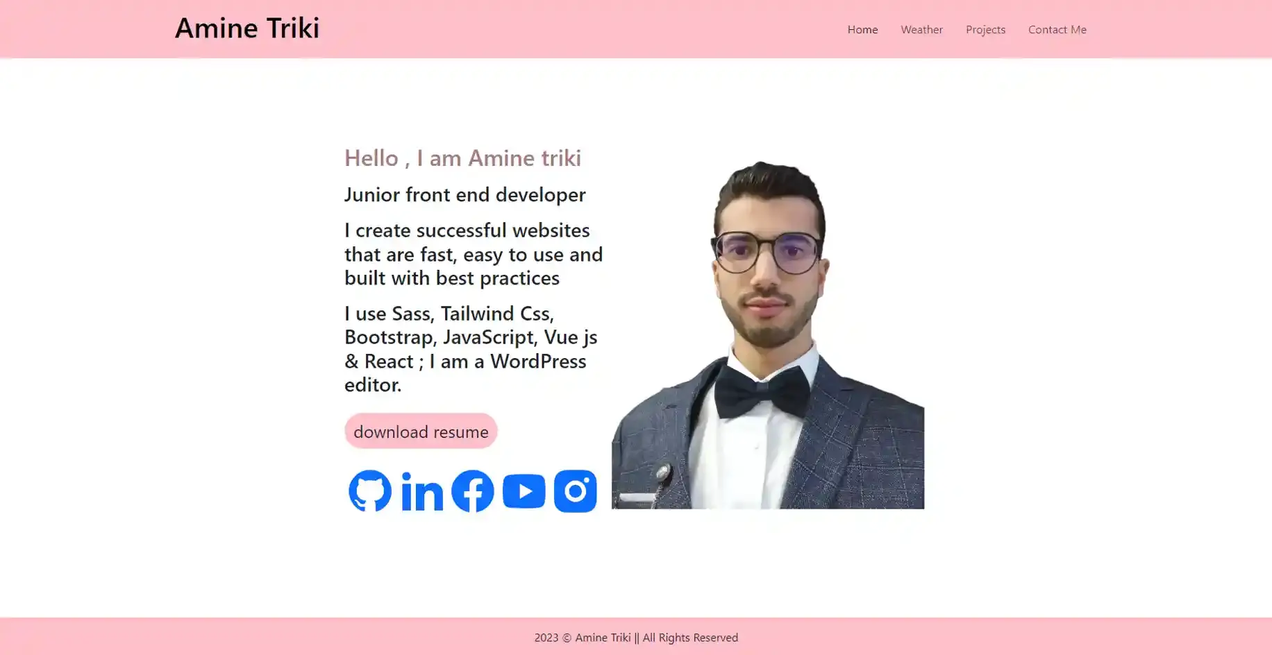 Weather Website مشروع