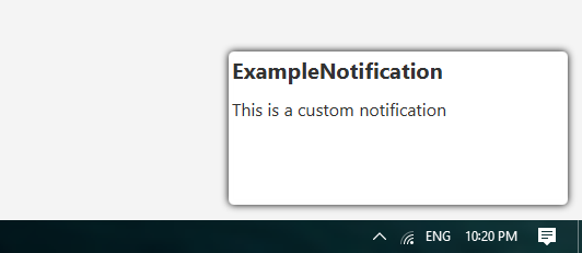 notification demo