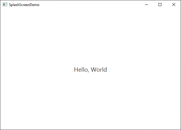 SplashScreenDemo