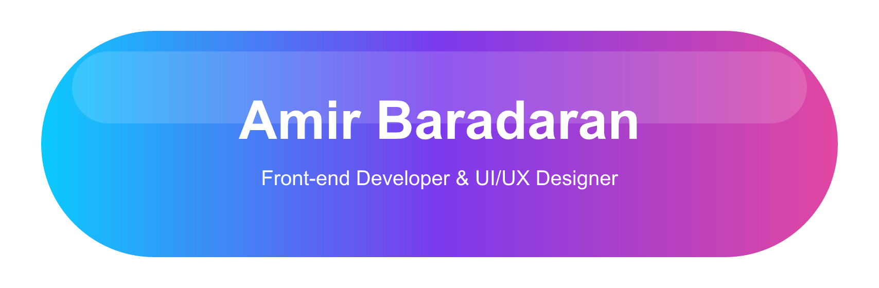 Amir Baradaran - Front-end Developer and UI/UX Designer