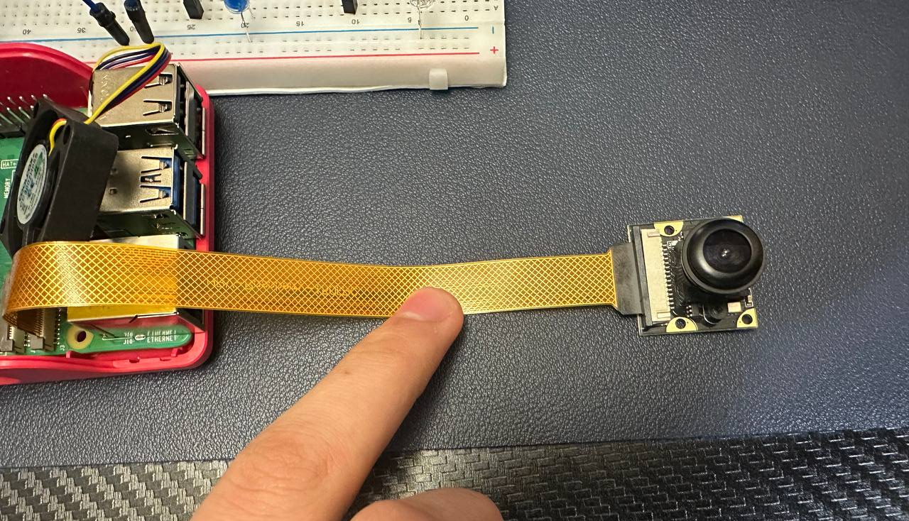 Integration of the Raspberry Pi with sensors and camera