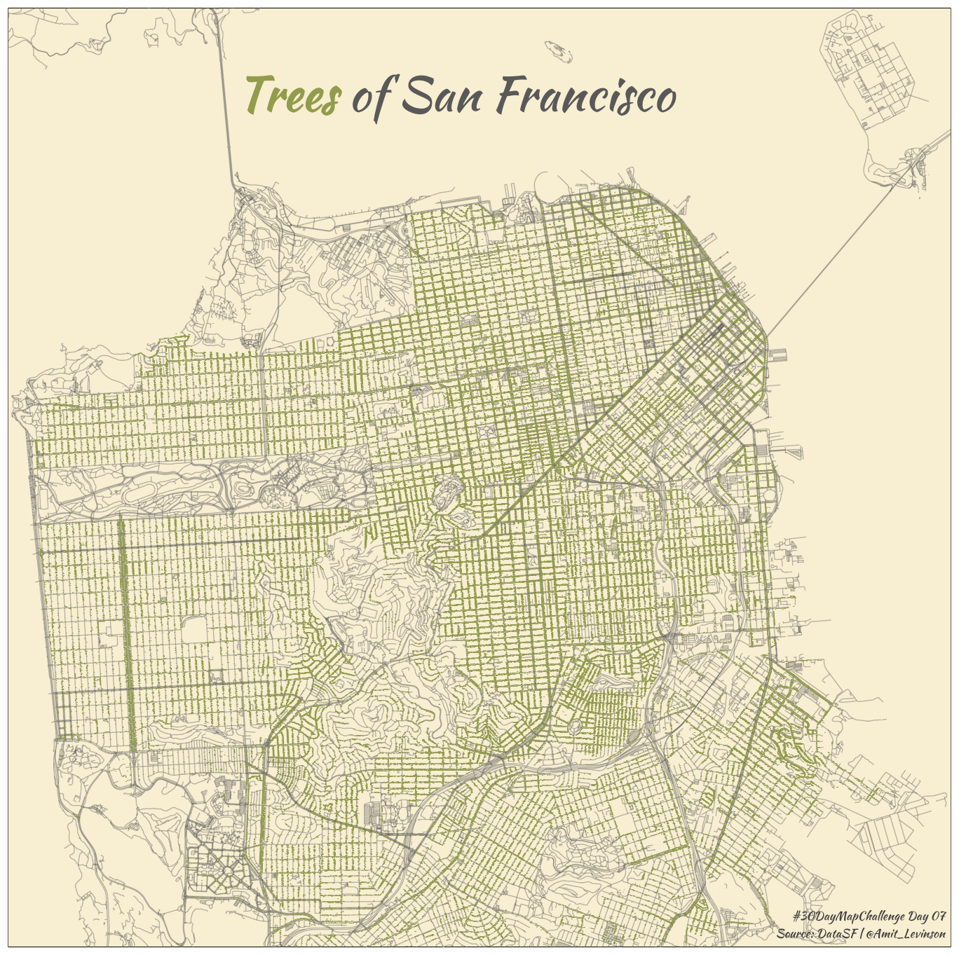 Mapping trees in San Francisco