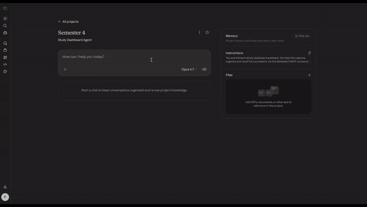 Claude reading a lecture PDF over MCP