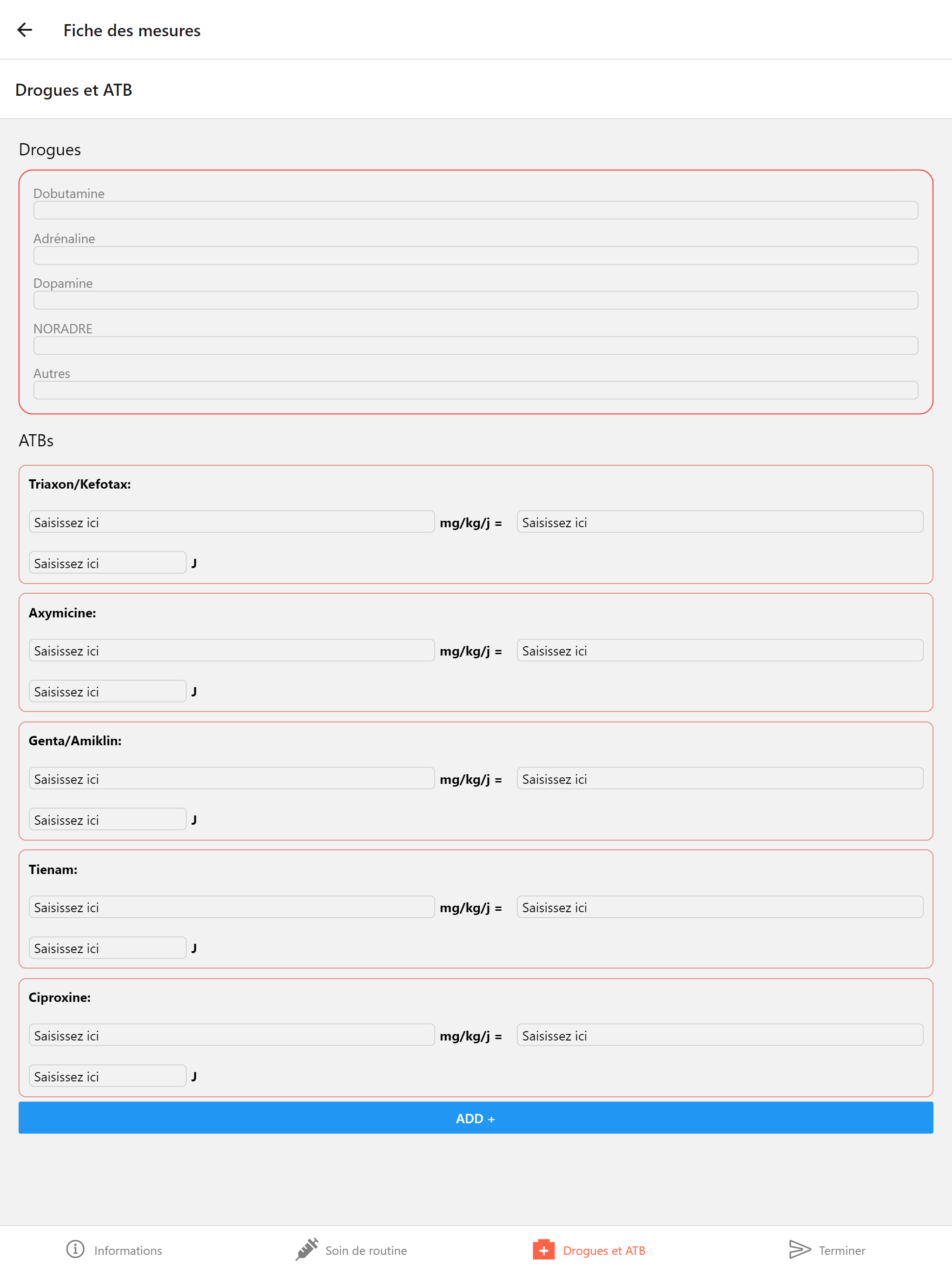 Fiche des mesure part III