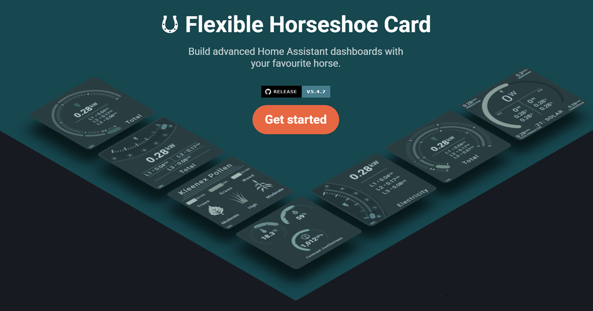 Flexible Horseshoe Card examples for Home Assistant