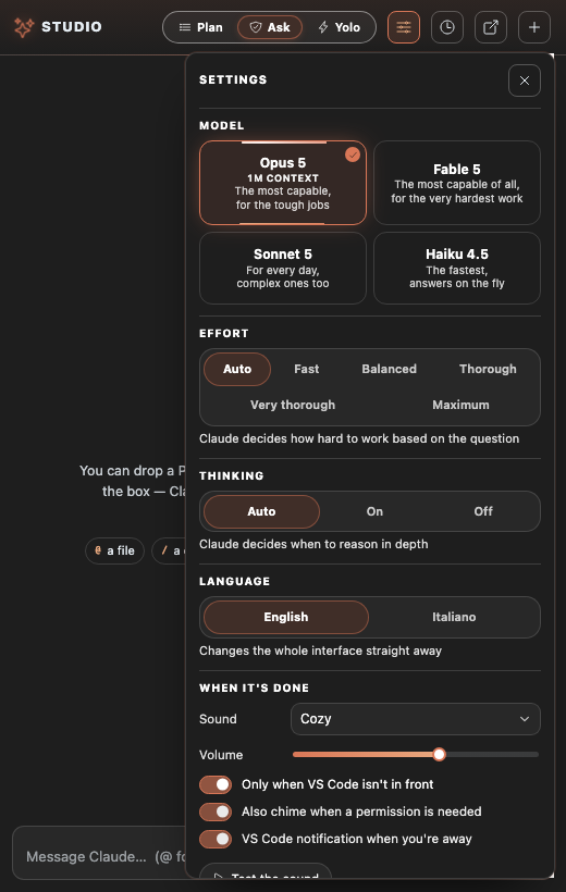 Model picker
