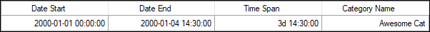 Example Time Tracker record