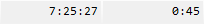 Two fields with absolute time and elapsed time