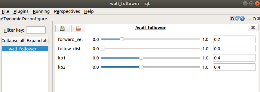 dynamic_reconfigure gui