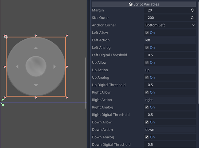 Mobile joystick configuration