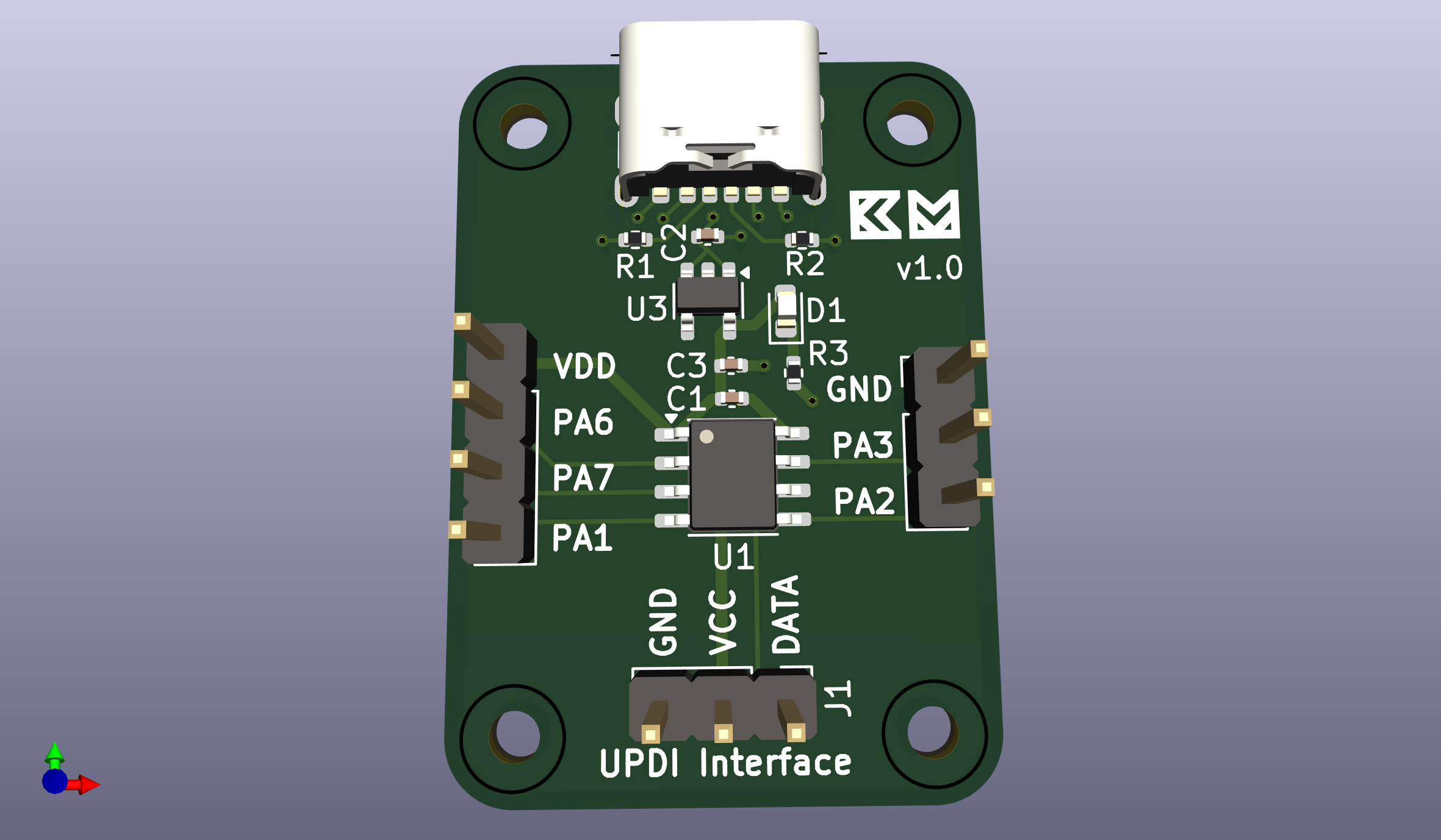 Attiny202-dev board, from the project README