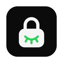 blind-vault logo: a padlock with a closed eye
