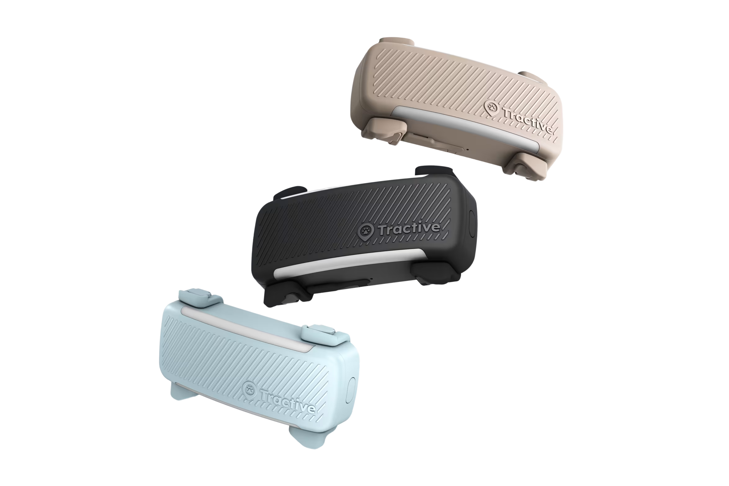 Collares GPS Tractive en distintos colores