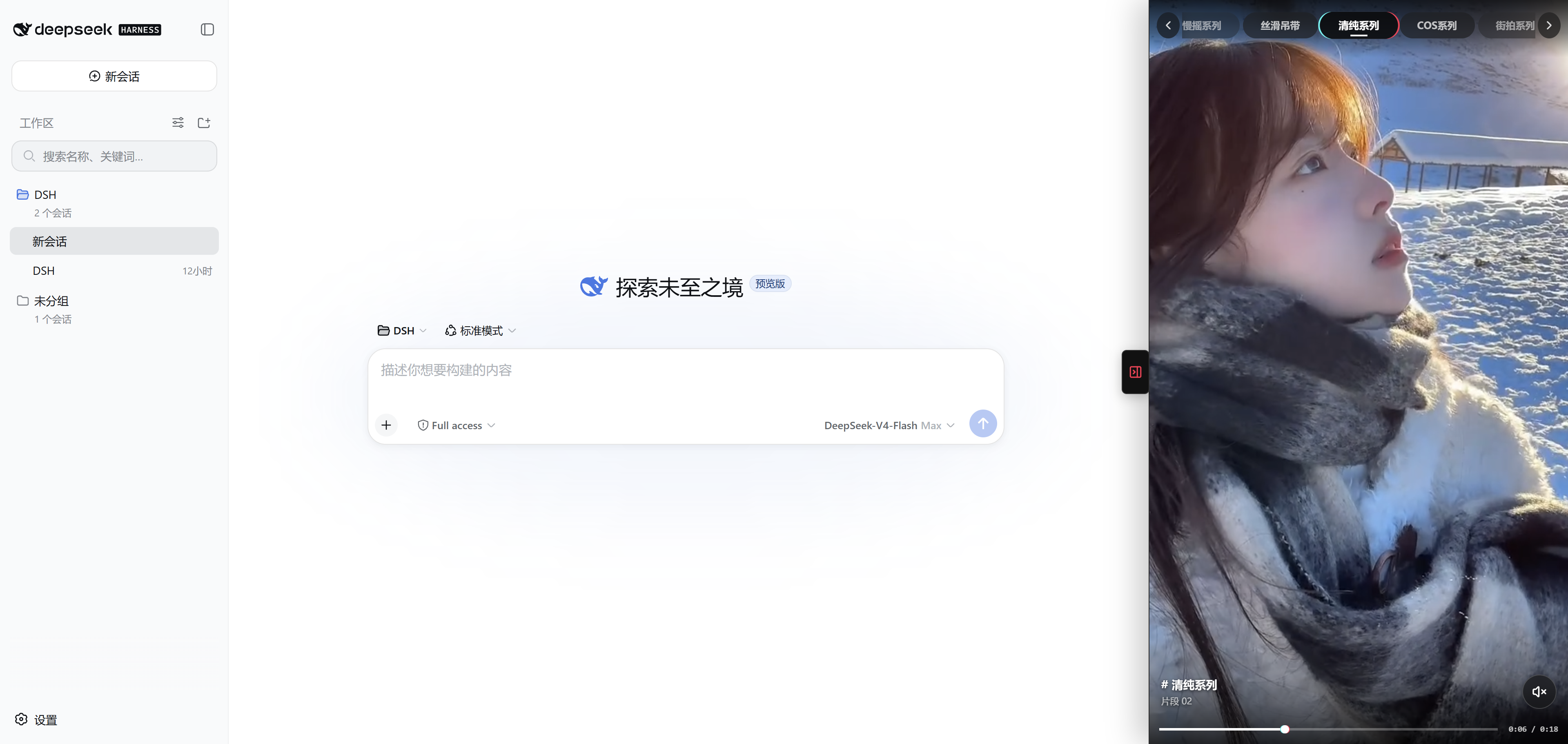 DSH Douyin interface preview