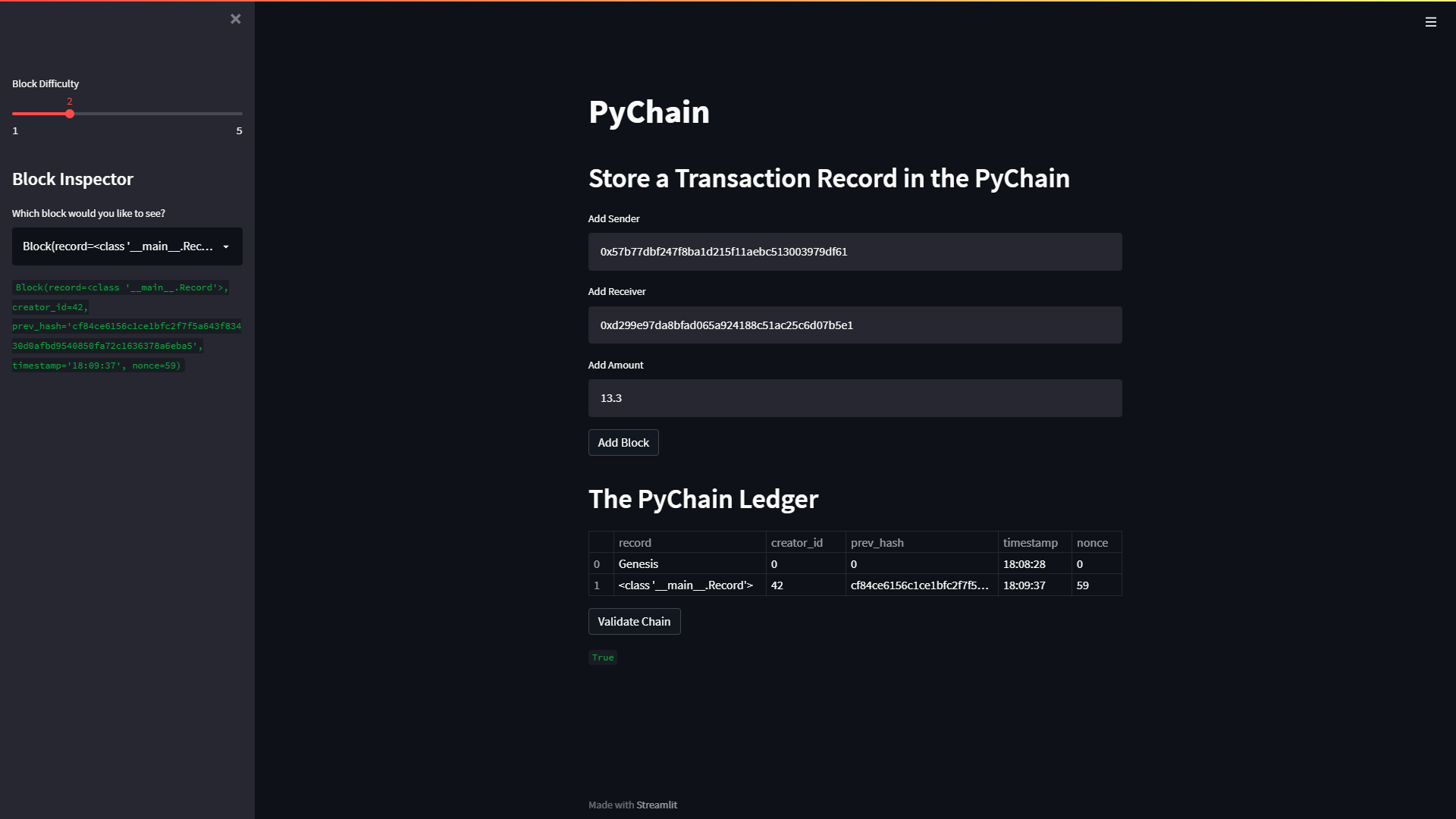 PyChain 1