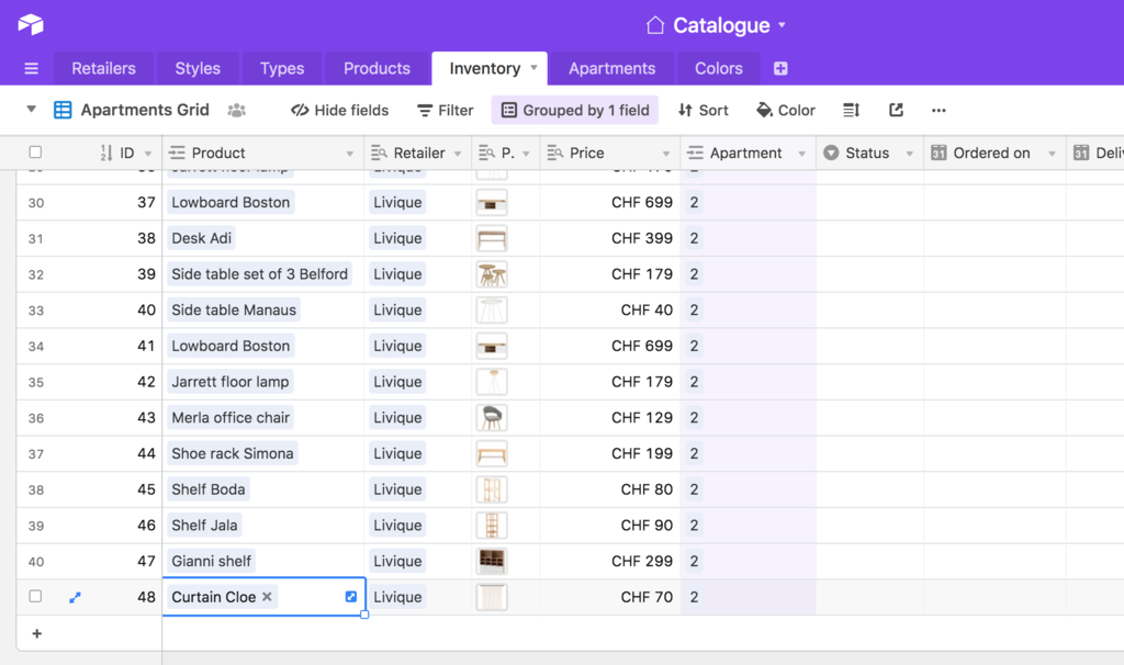 Our first Airtable pipeline tracking every lead