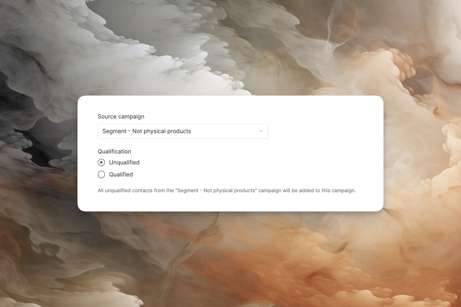 Audience segmentation from existing campaigns