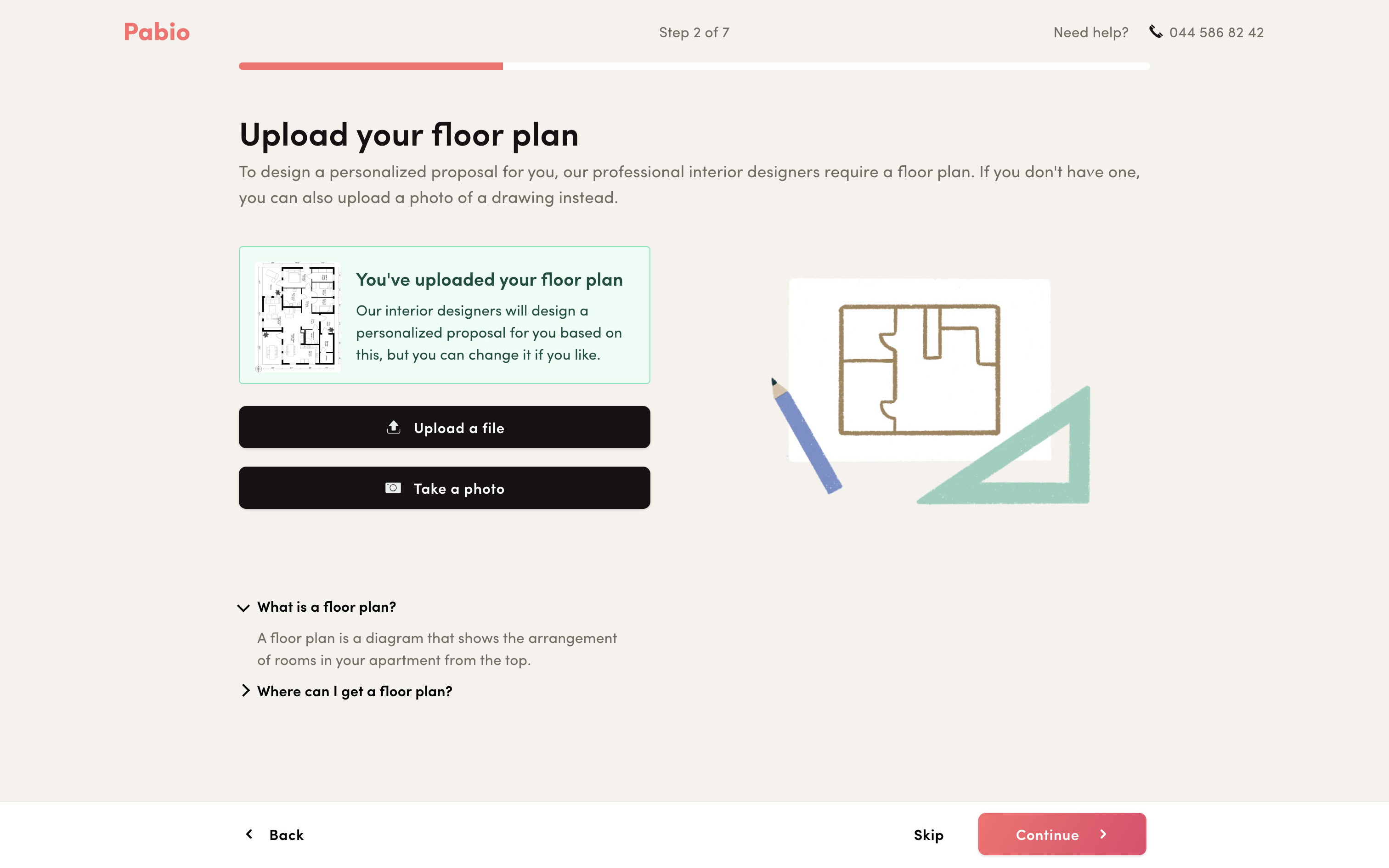 Upload your floor plan