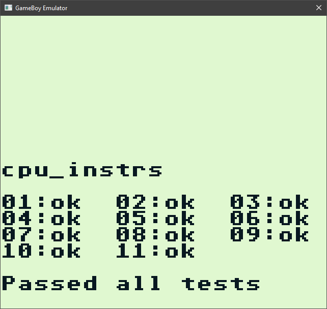 Blargg's cpu_instrs test