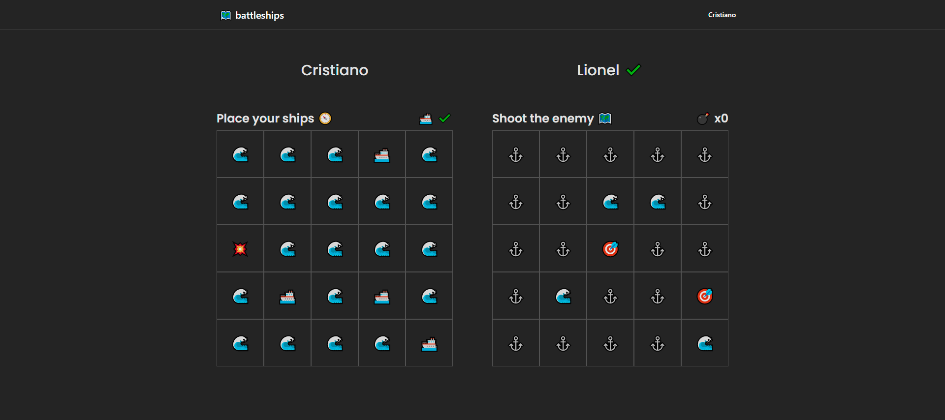 GitHub - andersmyrmel/battleships: Real time online battleships