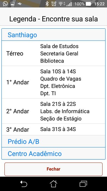 FatecGPS App - Legenda Principal