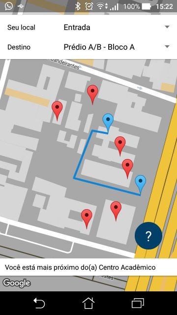 FatecGPS App - Mapa selecionada