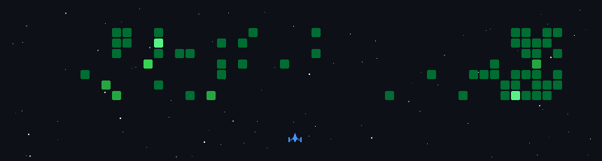 Space shooter contribution graph