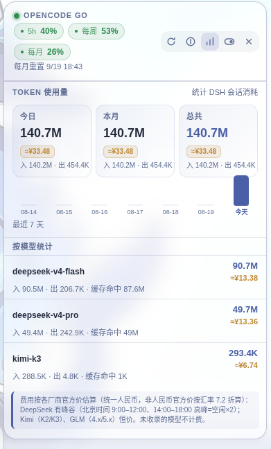 Token 统计