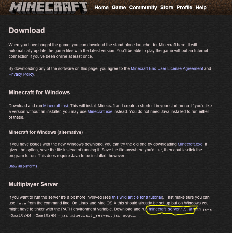 Note To Myself On How To Update My Minecraft Server Vm Hosted In Azure To Use The Latest Version Of Minecraft 1 9 Github