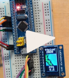 A real-time Mandelbrot on a 1.4$ Blue Pill (STM32F103C8)