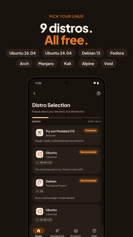 9 distros, all free