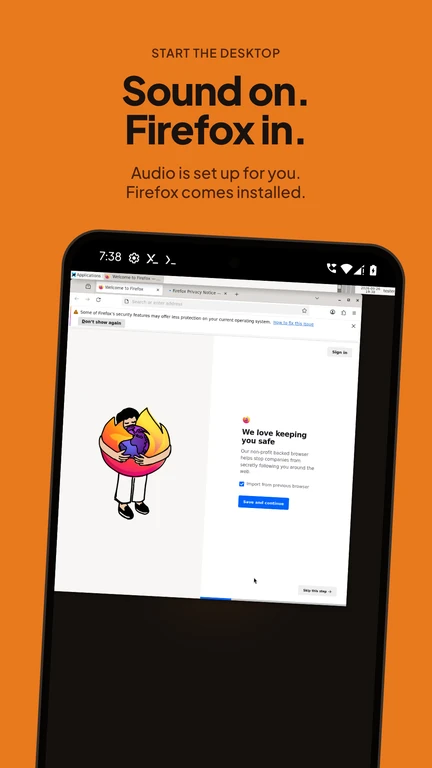 Sound on, Firefox in