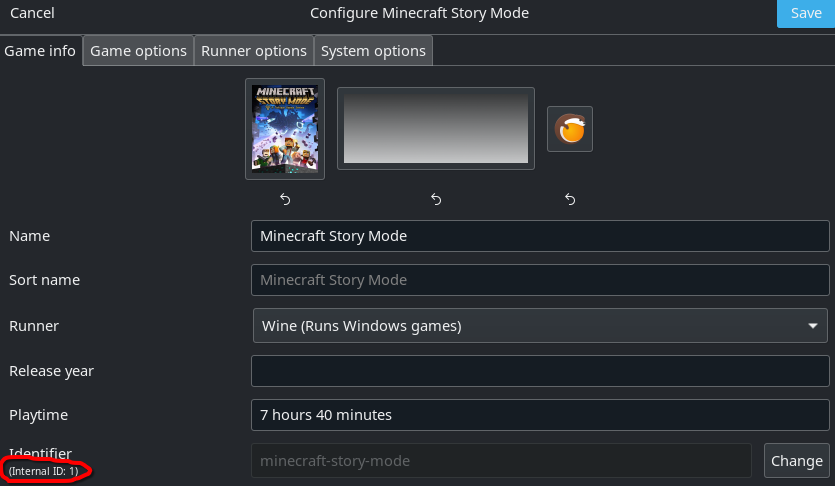How to get Lutris ID