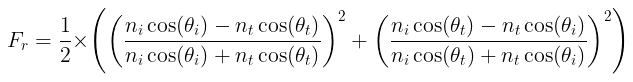 Fresnel formula