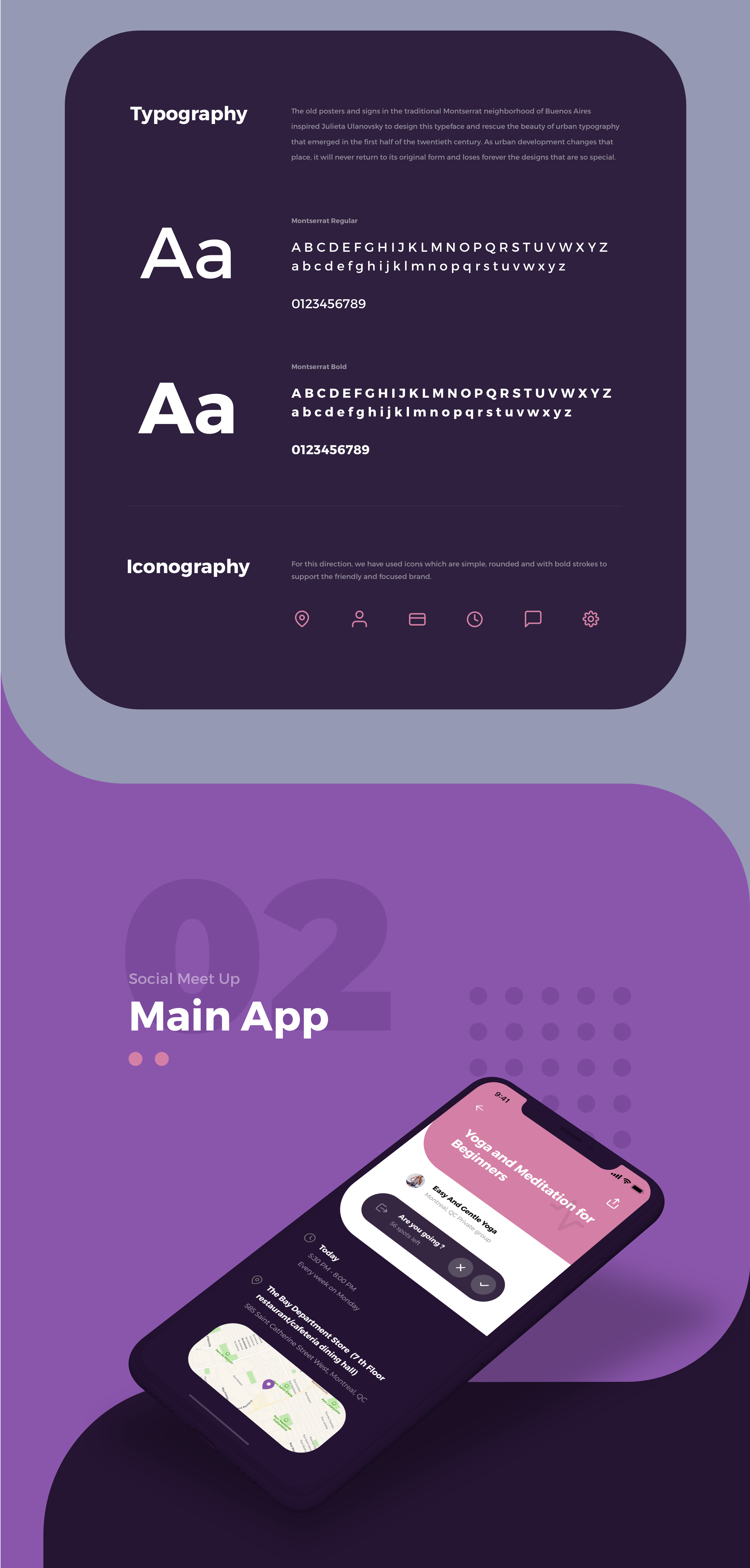 Meetio UI Typography / Main App 